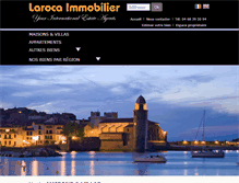 Tablet Screenshot of laroca-immobilier.com